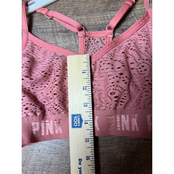VICTORIAS SECRET PINK Lace SPORT Amber Mauve Medium Support Size No Tags See Pic - Picture 3 of 4